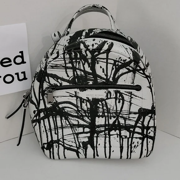 Henri Bendel About Town Splatter Backpack? Silver and Black Henri Bendel About Town Splatter Backpack? Silver and Black  main image 2